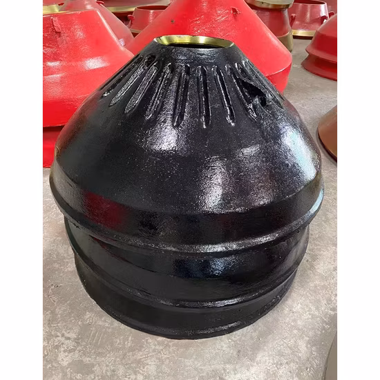 Fábrica OEM con alto contenido de manganeso TG420 TG820 TG1020 Piezas de trituradora de cono Terex Manto y revestimiento de cuenco cóncavo