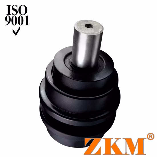 Tren de rodaje con rodillo superior y rodillo portador de excavadora