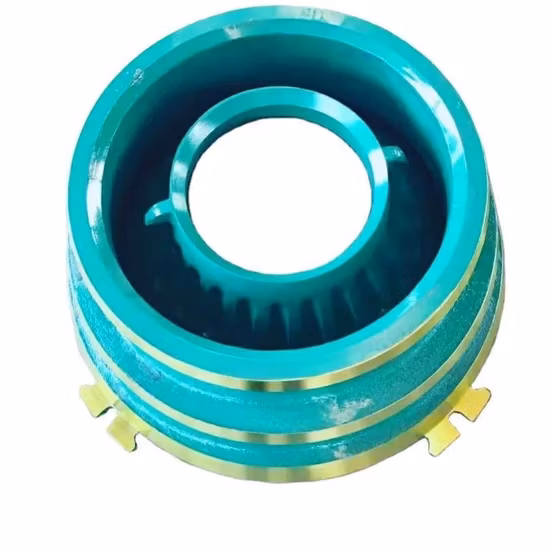 Piezas de maquinaria de minería Manto de cono Revestimiento de cuenco cóncavo Piezas de trituradora de cono